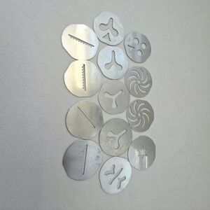 13 Vtg Cookie Disc Pastry Christmas Baking Cookies Grandma Tradition 2"